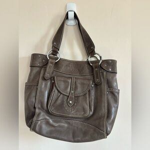 Abercrombie and Fitch   |  Vintage Lacey Handbag Purse Leather